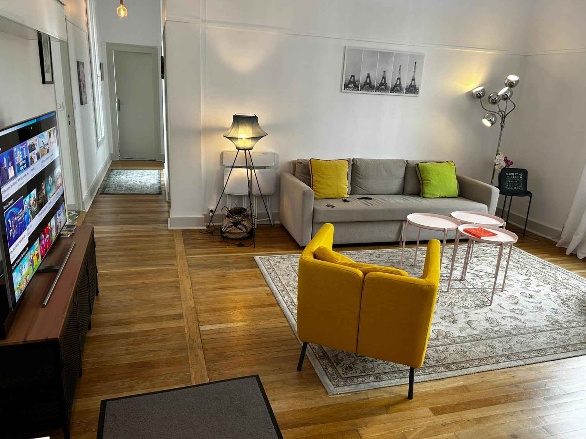 Martroi - Coeur De Ville - 3 Pieces 80 M2 Tv - Internet Haut Debit - Loisirs Et Affaires أورلييو المظهر الخارجي الصورة